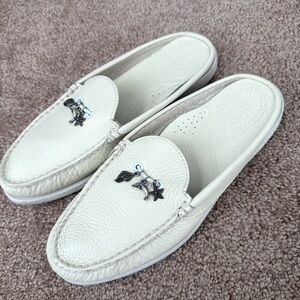 Sperry Top-Sider Slip-On Leather Seaside Charm Mules Flat